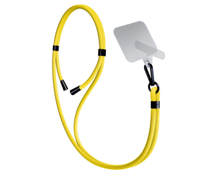 Etui do telefonów 3MK Sznurek do Etui EasyClip Yellow (black) 5903108568708